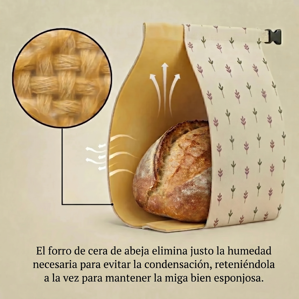 Bolsas para pan premium en 100% algodón y cera de abeja