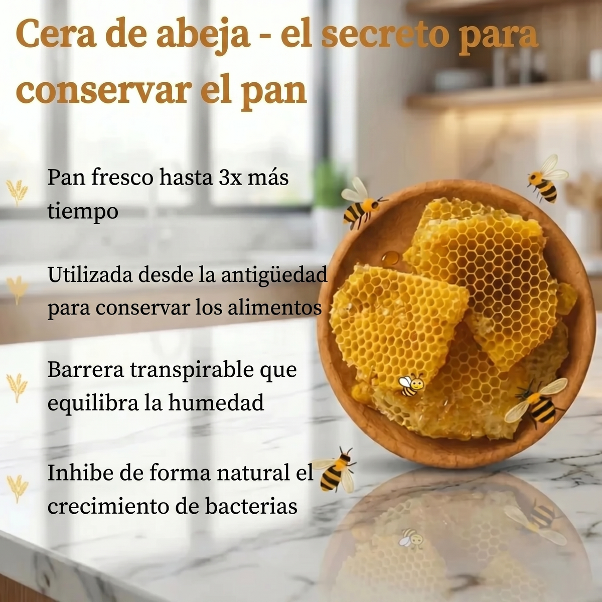 Bolsas para pan premium en 100% algodón y cera de abeja