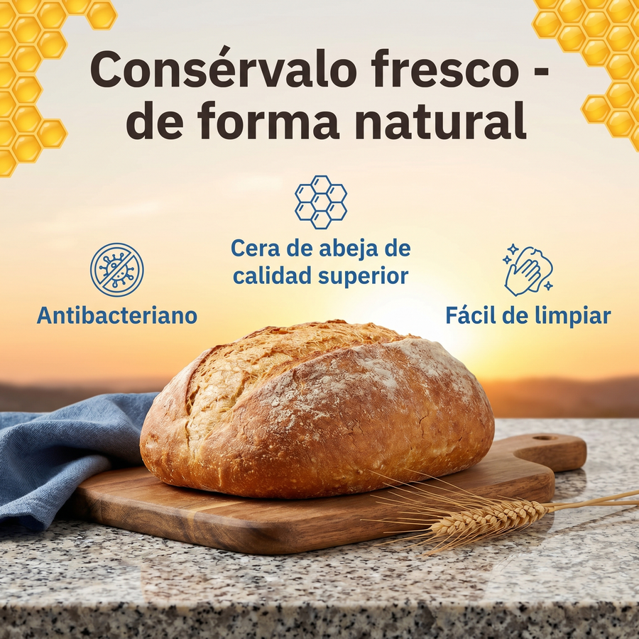 Bolsas para pan premium en 100% algodón y cera de abeja