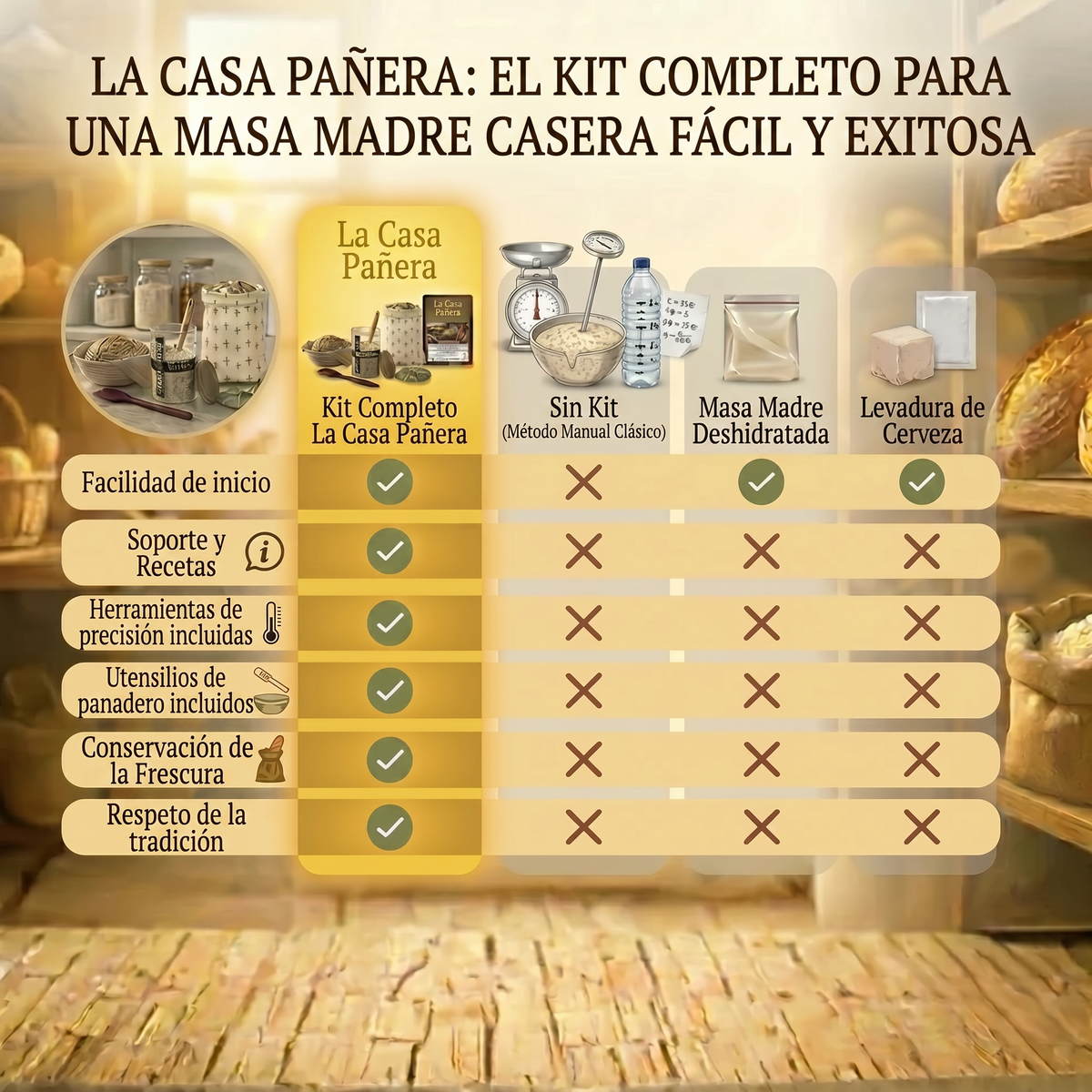 Kit Completo per Lievito Madre Fatto in Casa